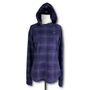 Nike running jacket sz M reflective hooded dry fit